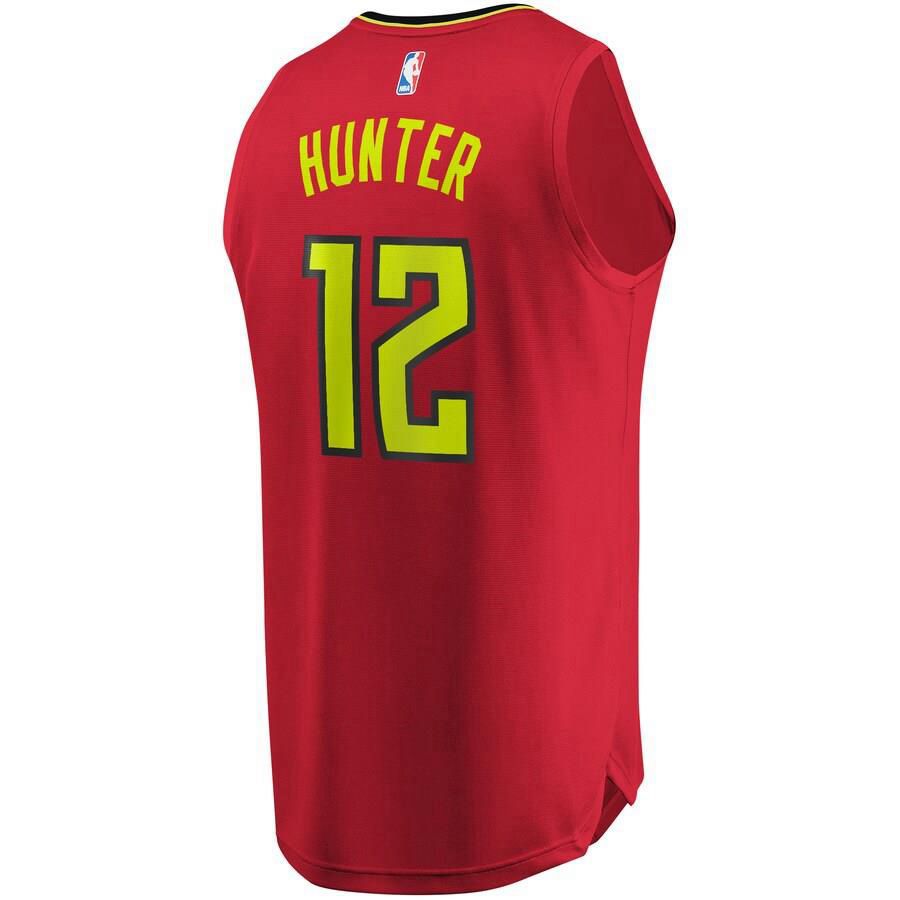 Atlanta Hawks De'Andre Hunter Fanatics Branded Replica Fast Break Statement Jersey Kids - Red | Ireland C6126I3